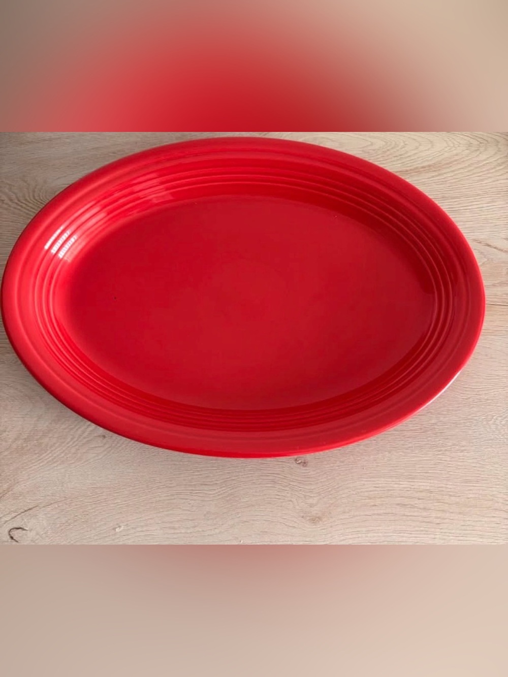 Fiestaware Bright Scarlett Oval Serving Platter